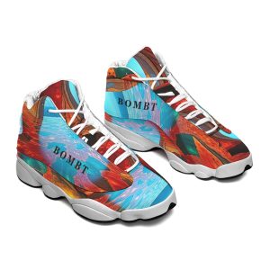 Men's Curved Basketball Shoes With Thick Soles