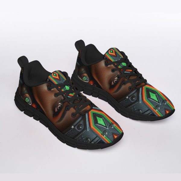All-Over Print Men's Sports Shoes With Black Sole - Image 2