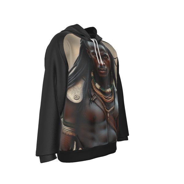 All-Over Print Men's Heavy Fleece Raglan Hoodie - Image 3