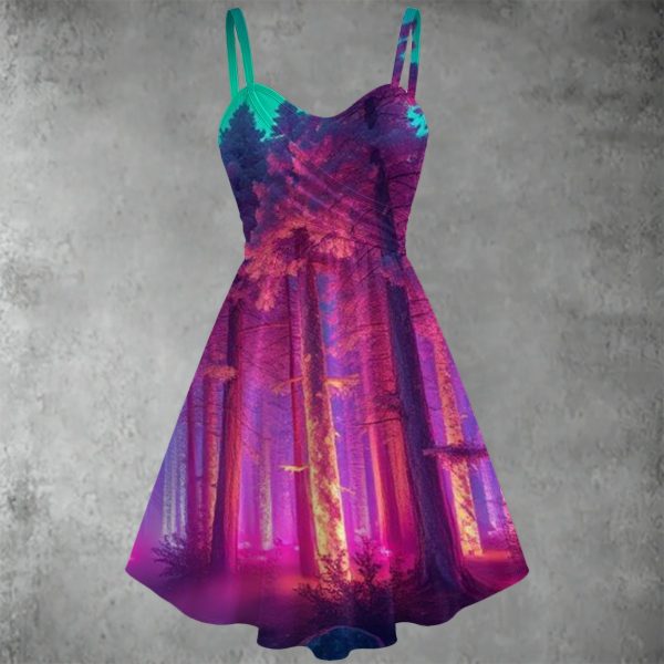 All-over print Women's Spaghetti Strap Dress