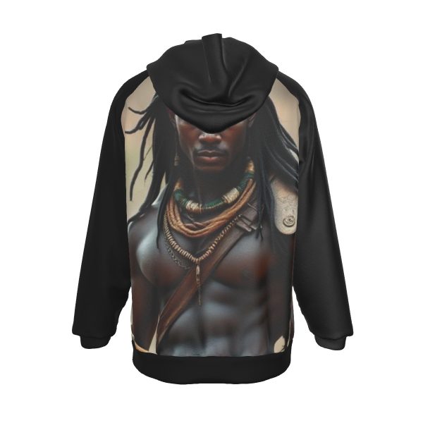 All-Over Print Men's Heavy Fleece Raglan Hoodie - Image 2