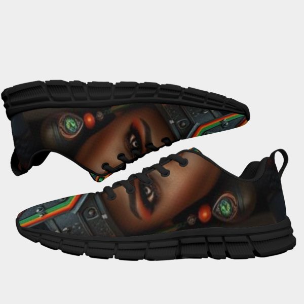 All-Over Print Men's Sports Shoes With Black Sole - Image 3