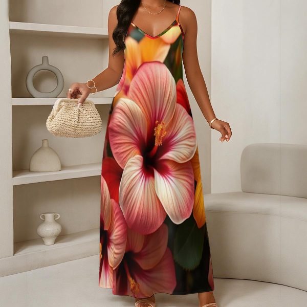 BOMBT_V-Neck Maxi Dress