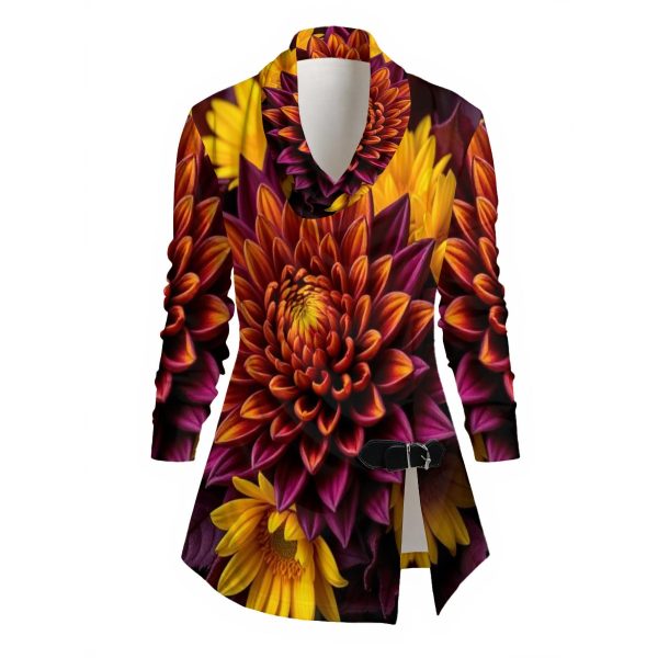 BOMBT_DRAPED LONG SLEEVE TOP